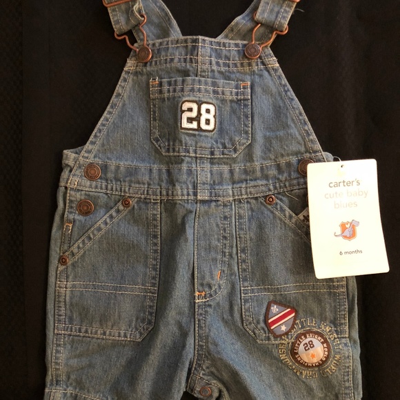 Carter's Denim Jean Overalls 6 Mos.